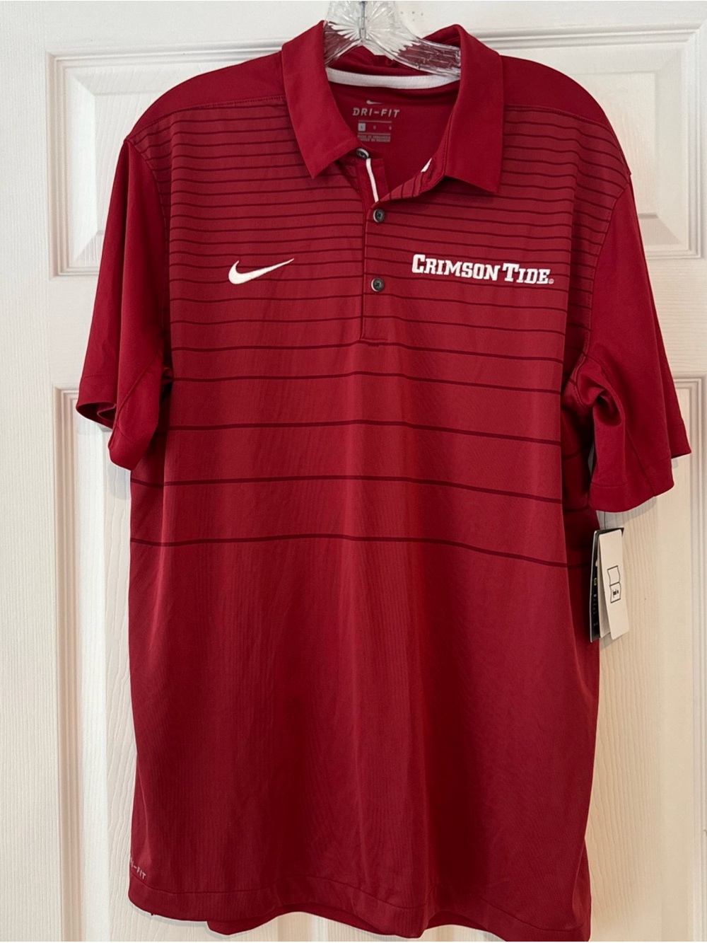Nike Dri-FIT Crimson Tide Men's Polo Shirt - Red Size Large NWT
